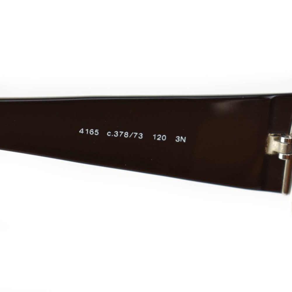 CHANEL: Bronze, Quilted Shield "CC" Logo Sunglasses (nb) - Picture 11 of 12